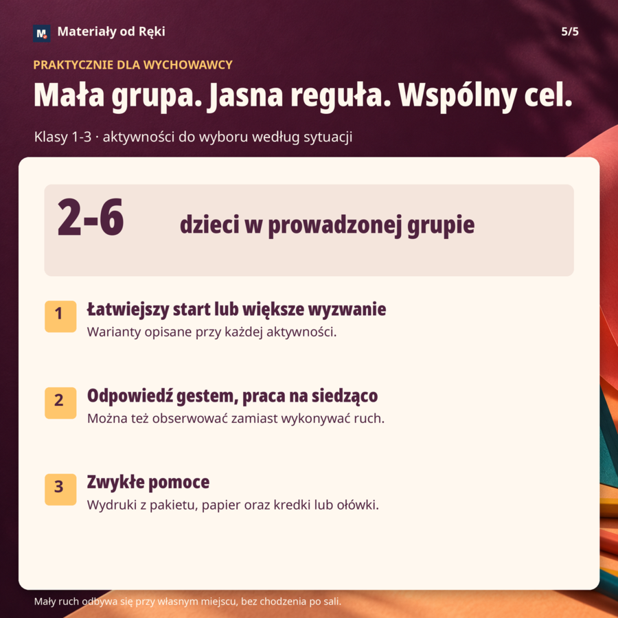 Dołącz i działaj - 12 aktywności do świetlicy, klasy 1-3