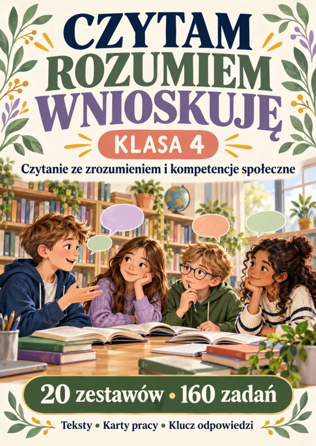 "Czytam • Rozumiem • Wnioskuję” dla klasy 4.