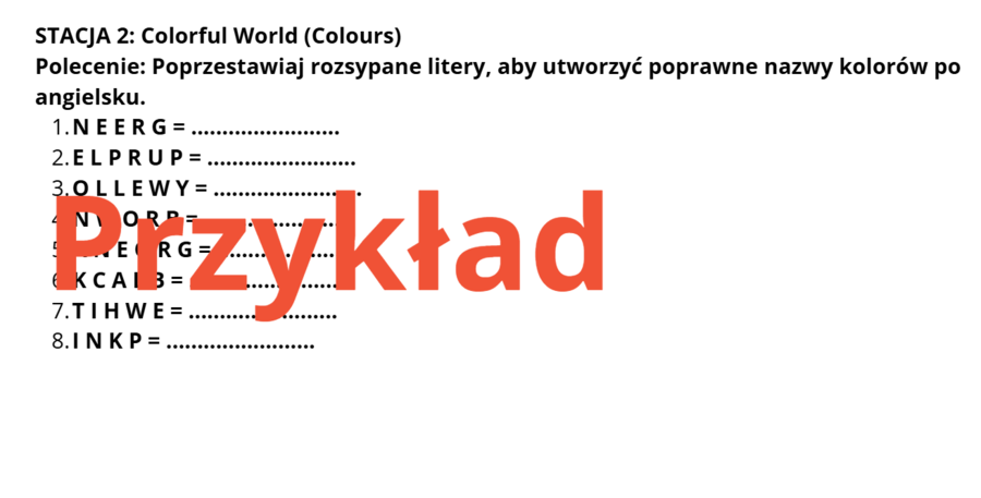 The Word Master- stacje dydaktyczne