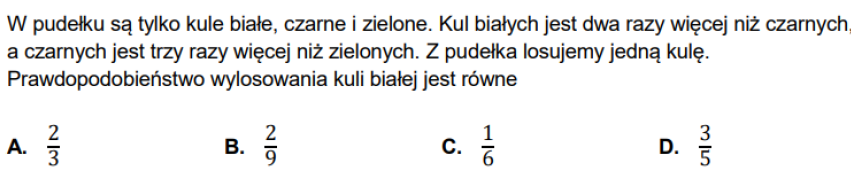 Przygotowanie do matury z matematyki - dział XIII, XIV, XV: Statystyka, Kombinatoryka, Rachunek prawdopodobieństwa