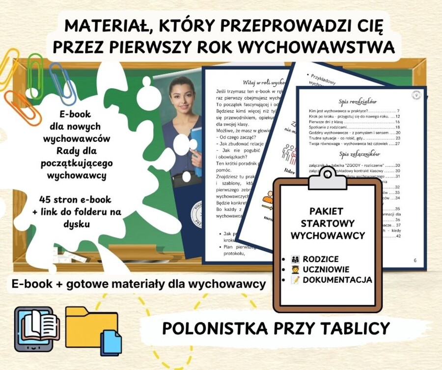 „Nowy wychowawca. Przewodnik na start” e-book dla nowych wychowawców, pierwsze wychowawstwo, swieży wychowawca