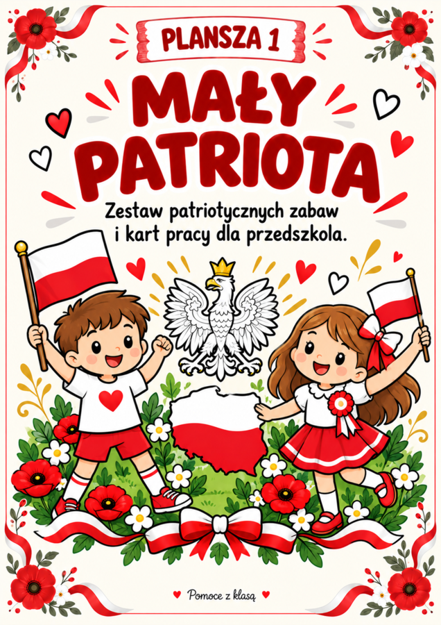 PRZEDSZKOLE „MAŁY PATRIOTA” - 16 PLANSZ EDUKACYJNYCH