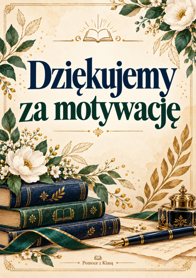Gazetka na Dzień Edukacji Narodowej - „Dziękujemy, że…”