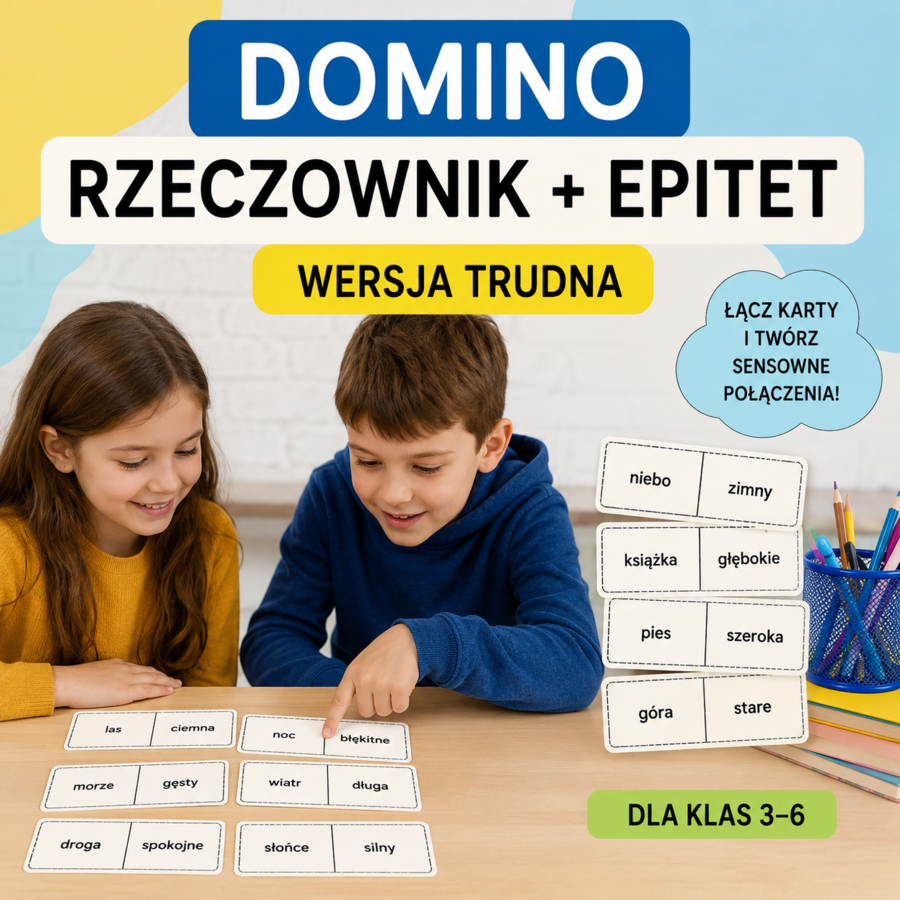 Domino: rzeczownik + epitet