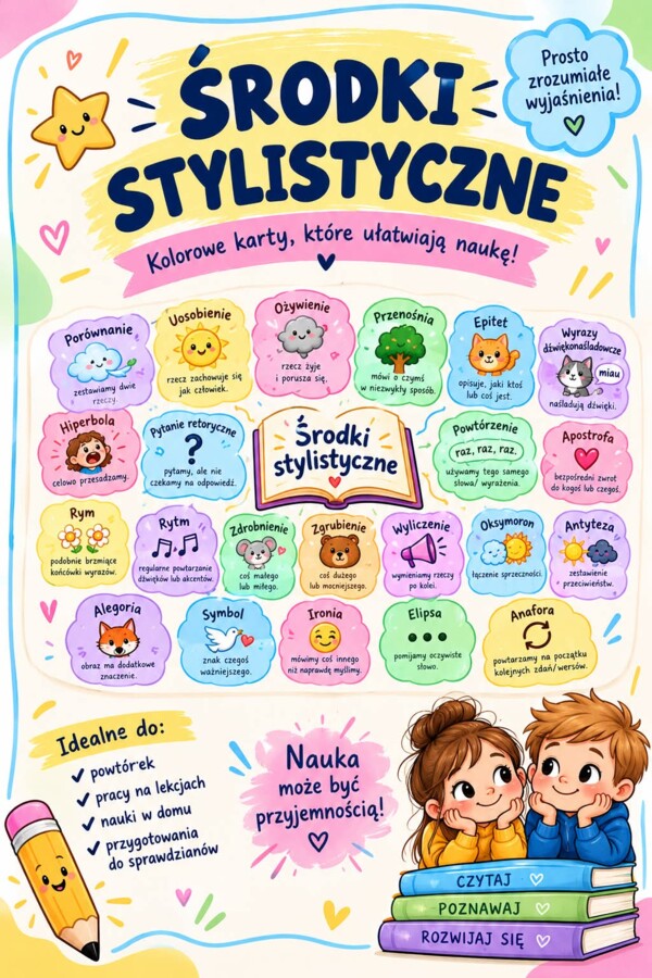 Karty z środkami stylistycznymi