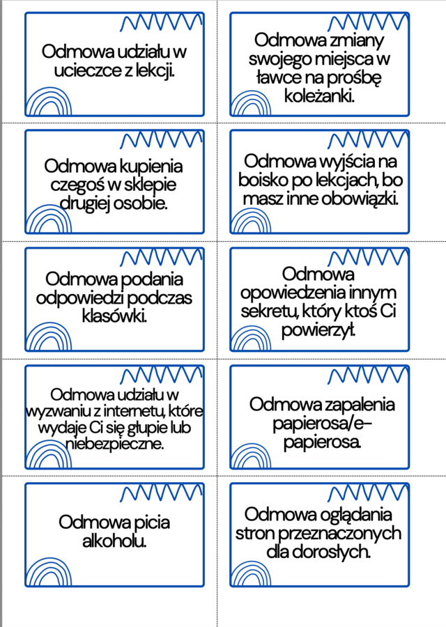 Asertywne odmawianie – mam prawo powiedzieć NIE