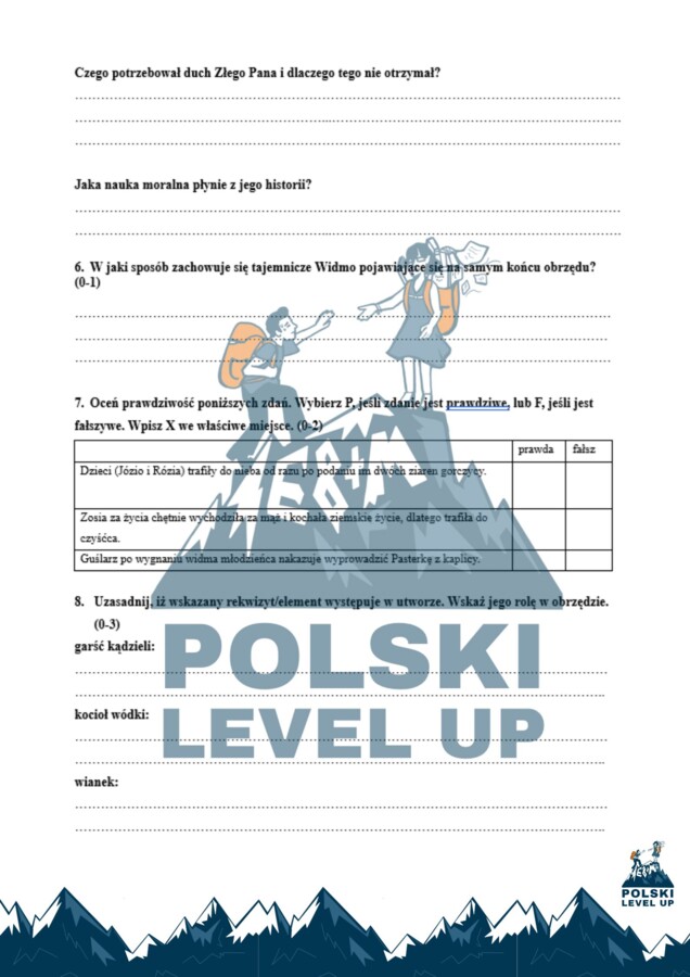 Kartkówka_Dziady cz. II_Polski Level Up