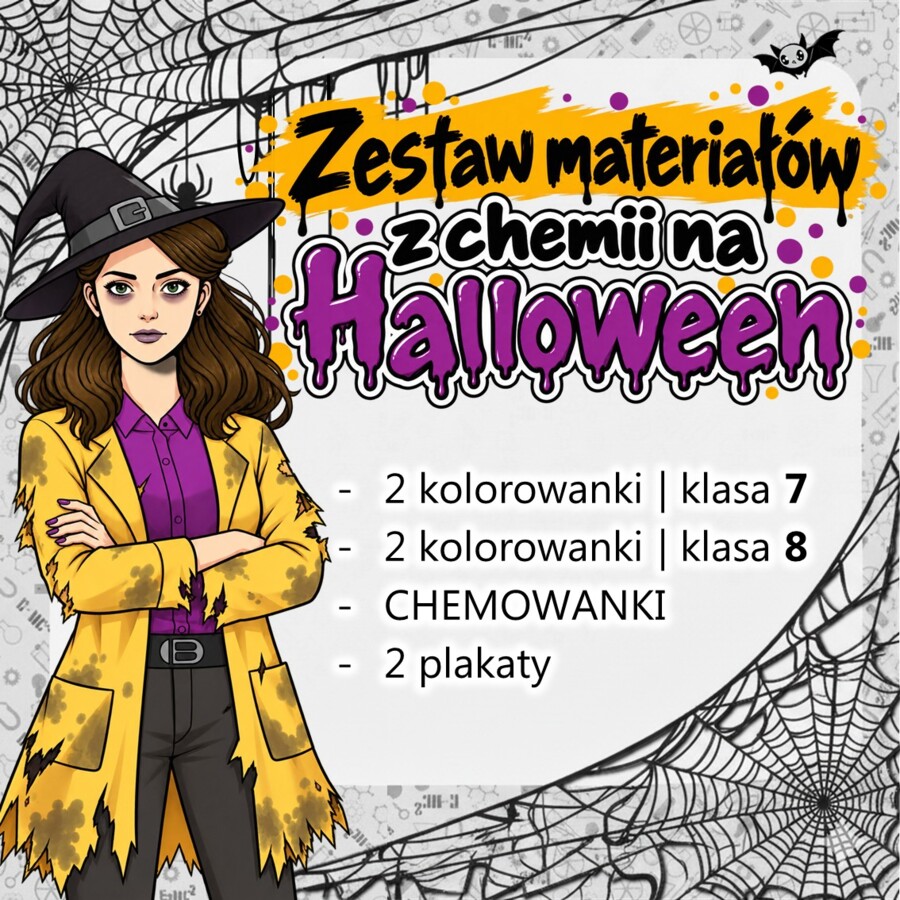 Halloween na lekcji chemii: ZESTAW materiałów dla nauczyciela | Chemia, szkoła podstawowa