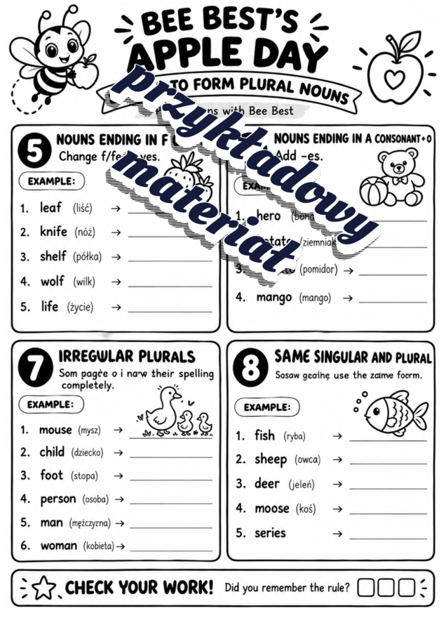 Apple Day - 28th Sep - Dzień Jabłka - activity book - handouts/printouts - gazetka ścienna - FullPack