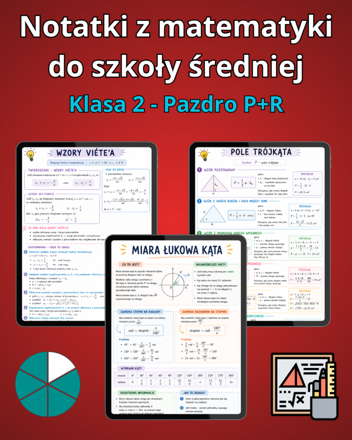 Notatki z matematyki do 2 klasy - Pazdro 2R