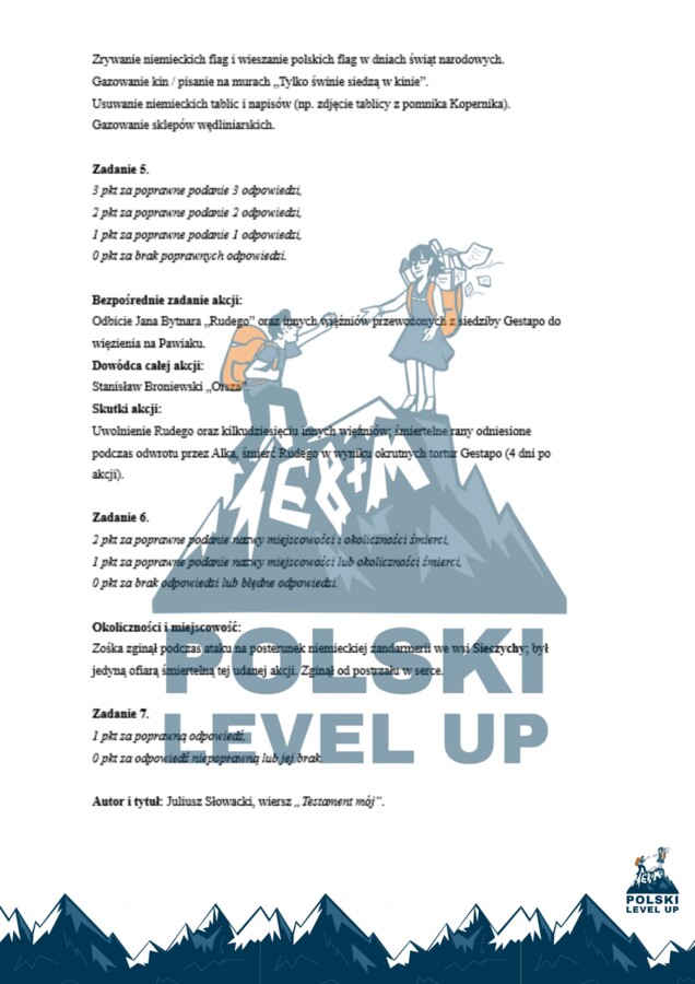 Kartkówka_Kamienie na szaniec_Polski Level Up