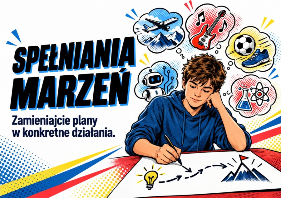 DZIEŃ CHŁOPAKA - gazetka w stylu komiksowym