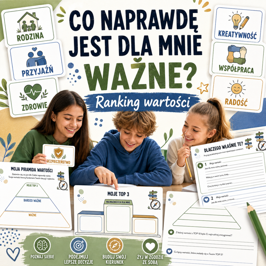 Co naprawdę jest dla mnie ważne? — ranking 30 wartości