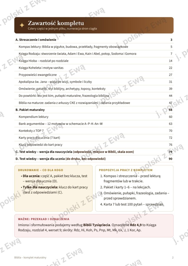Biblia - kompletne kompendium na maturę