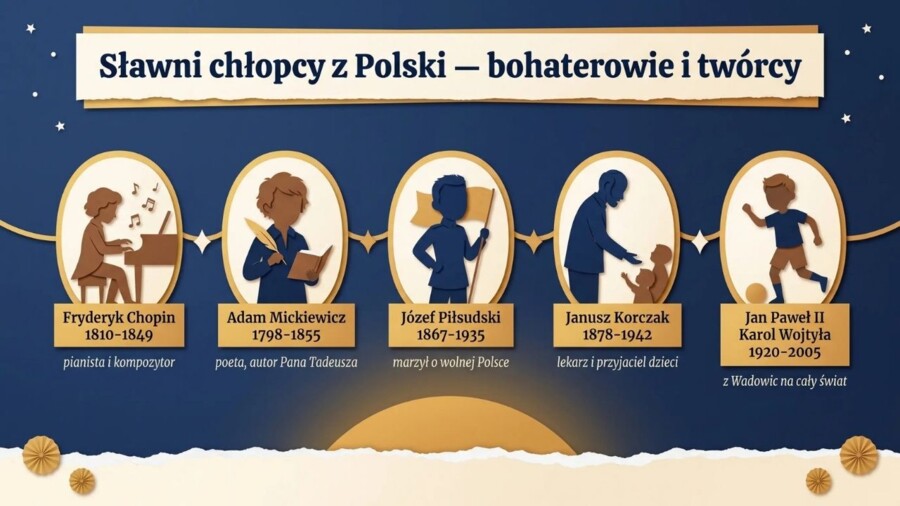 Dzień Chłopaka – prezentacja edukacyjna, 17 plansz