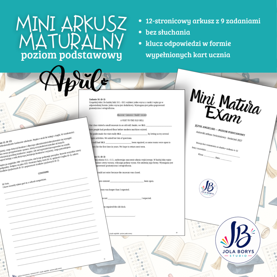 Mini Matura – Kwiecień 2027 | Język angielski – poziom podstawowy