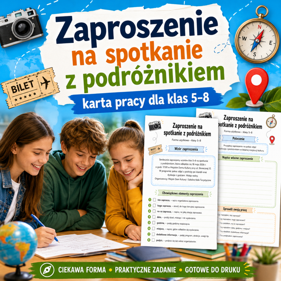 Zaproszenie na spotkanie z podróżnikiem