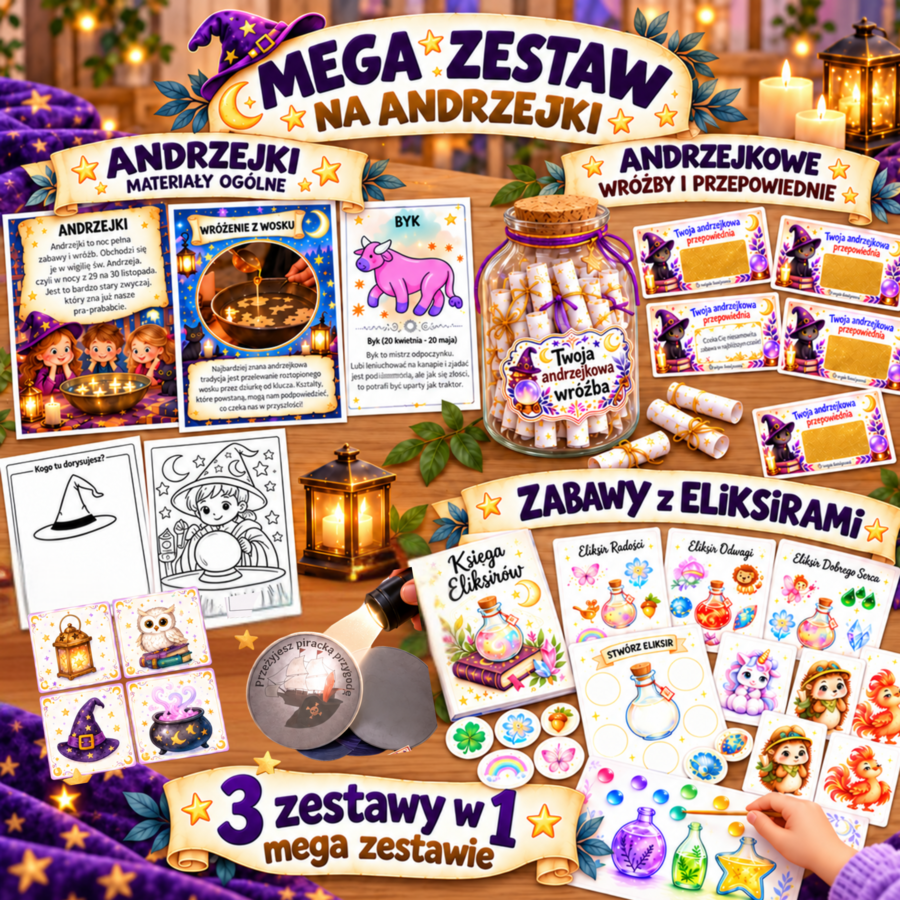 MEGA ZESTAW NA ANDRZEJKI (3 zestawy w 1)