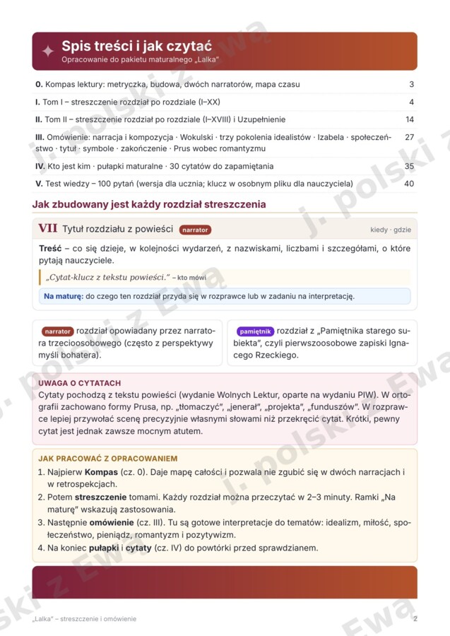 Lalka - kompletne kompednium wiedzy na maturę
