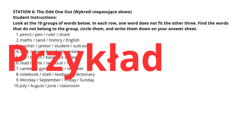 The Mystery of the School Key- stacje dydaktyczne
