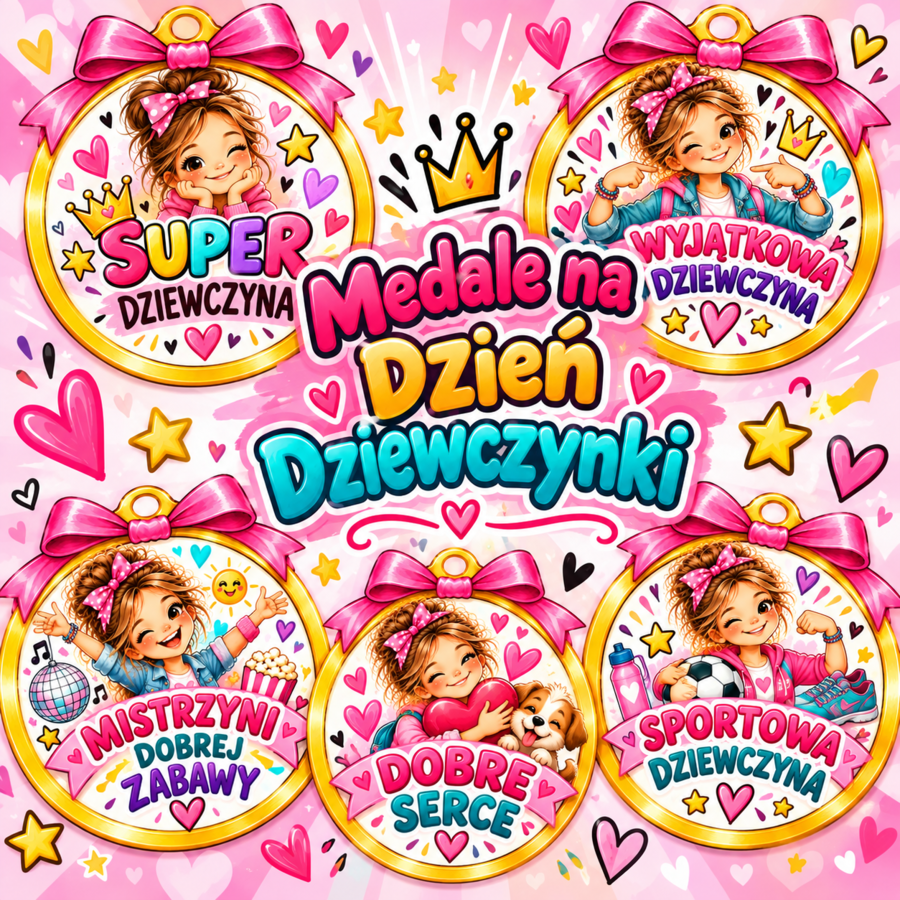 Medale - Dzień Dziewczyny