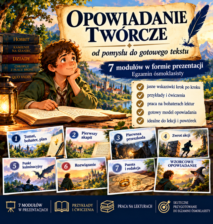 Opowiadanie twórcze od A do Z- 7 modułów