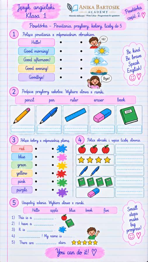 🍂 WRZEŚNIOWY PAKIET PIERWSZOKLASISTY! ✏️📚