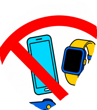Grafika zakaz u używania telefonów