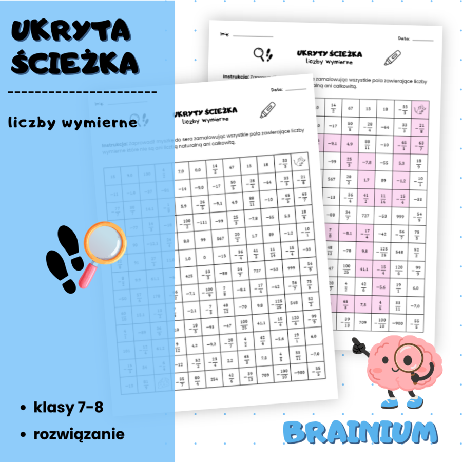 UKRYTA ŚCIEŻKA - liczby wymierne