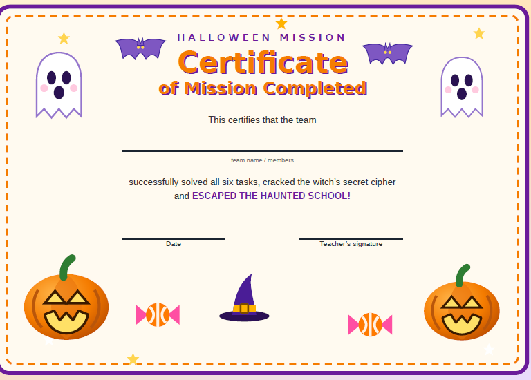 E8 Halloween- stacje dydaktyczne