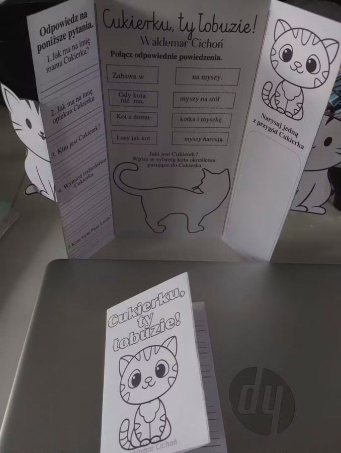 Lapbook + miniksiążeczka ,,Cukierku, ty łobuzie "