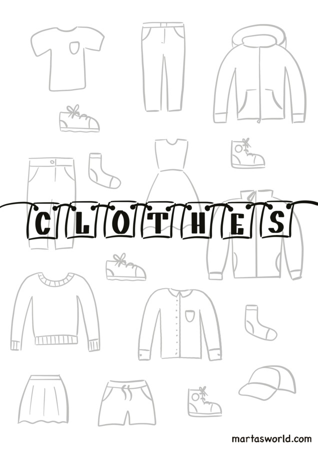 👕 CLOTHES & COLOURS 🎨 | Together 4 – Unit 2 | 13 stron | Ręcznie rysowane karty pracy | Język angielski