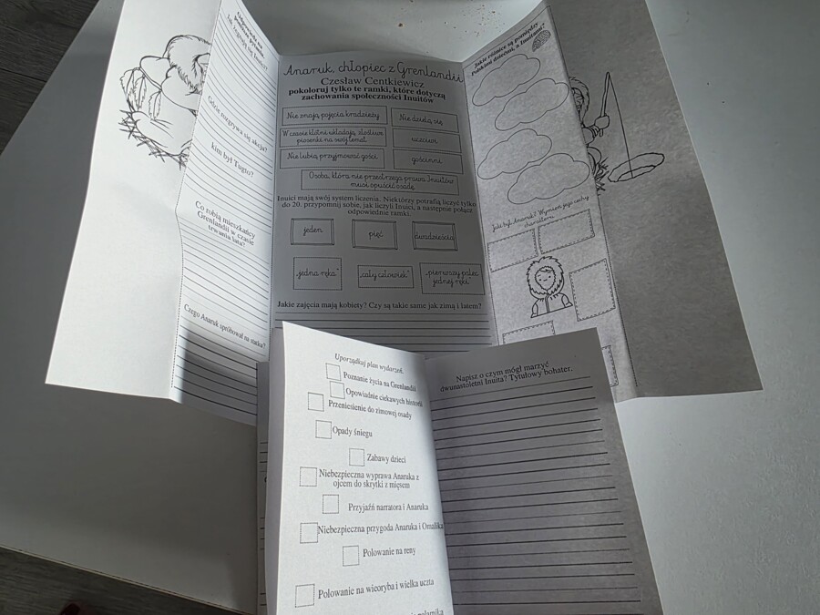 Lapbook + miniksiążeczka ,, Anaruk Chłopiec z Grenlandii"