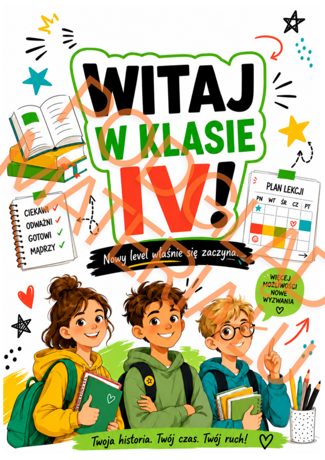 CZWARTA KLASA: MISJA – OGARNIAM ZMIANĘ! | gazetka + lekcja wychowawcza + adaptacja do klasy IV | 35 stron PDF