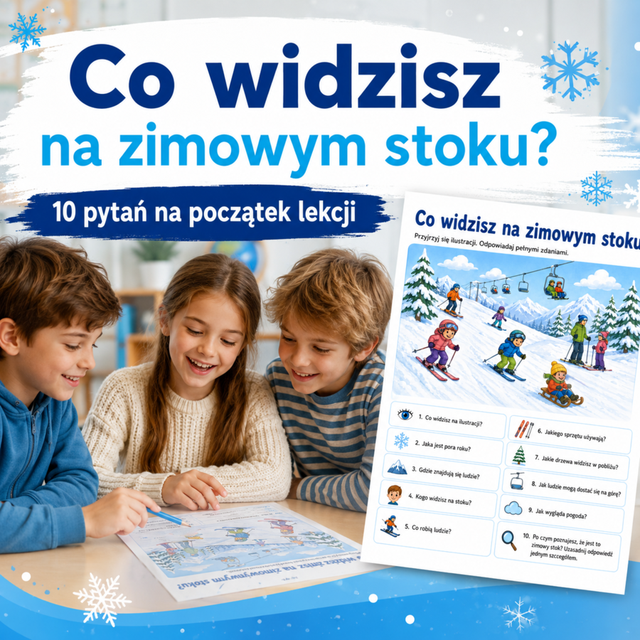 Co widzisz na zimowym stoku? – 10 pytań na pierwsze 5 minut