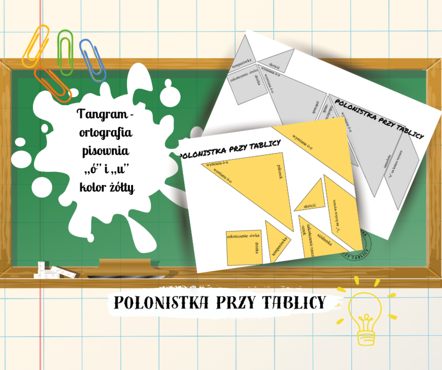 Tangram ortograficzny u-ó ortografia