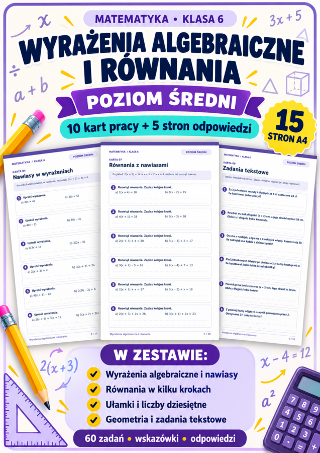 ALGEBRA-ŚREDNI-klasa 6