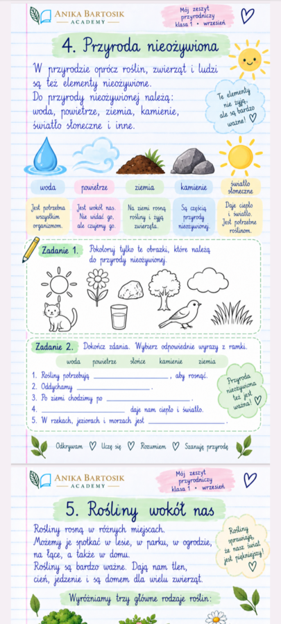 🍂 WRZEŚNIOWY PAKIET PIERWSZOKLASISTY! ✏️📚