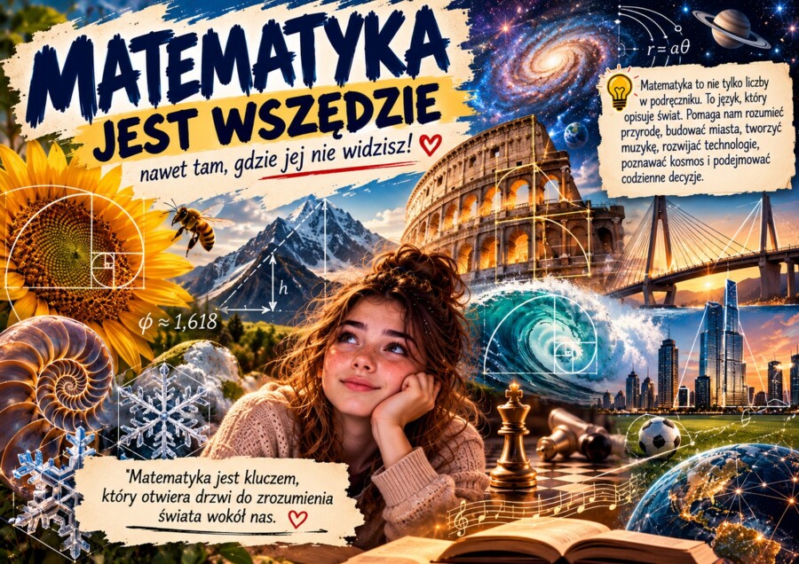 Matematyka jest wszędzie - gazetka egukacyjna