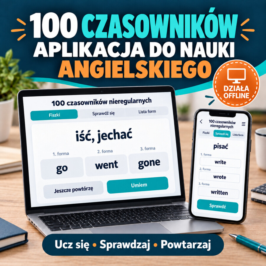 Aplikacja do nauki angielskich czasowników nieregularnych