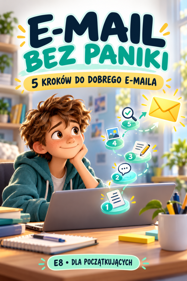 E8: Jak napisać e-mail po angielsku? Krok po kroku — zestaw ćwiczeń dla uczniów, którzy nie wiedzą, od czego zacząć