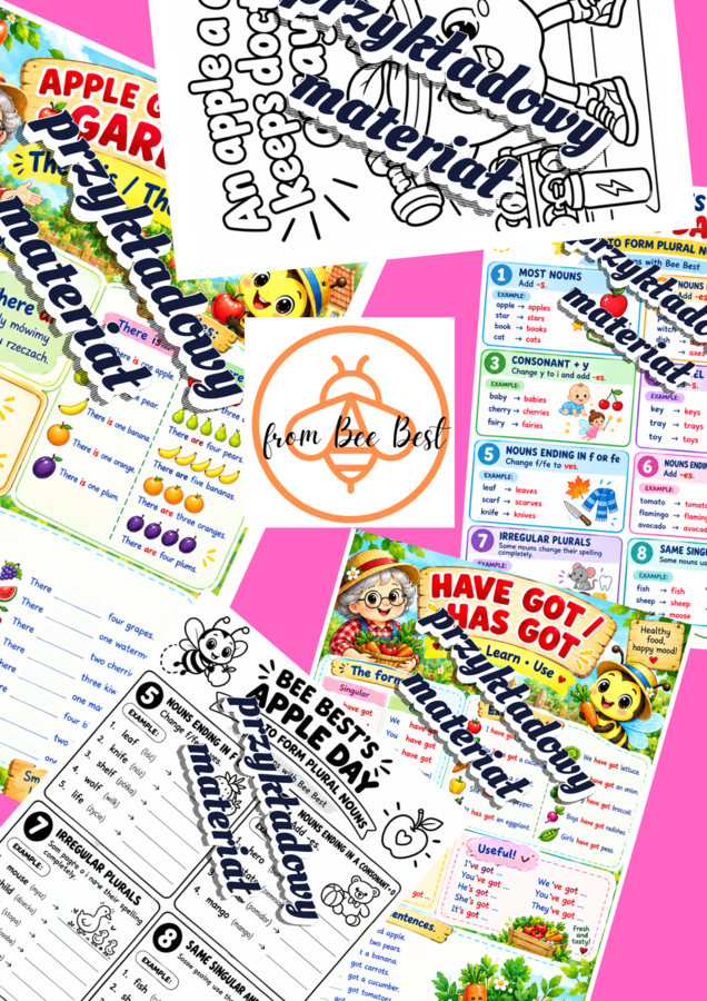 Apple Day - 28th Sep - Dzień Jabłka - activity book - handouts/printouts - gazetka ścienna - FullPack