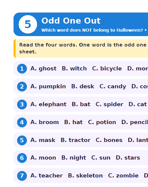 Spooky Vocabulary- Halloween Escape Room