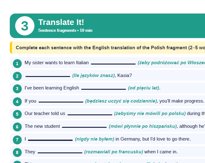 European Day of Languages- E8 (stacje dydaktyczne)