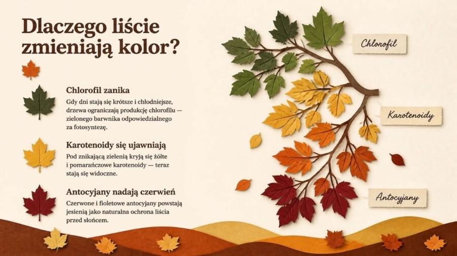 Jesień – prezentacja edukacyjna. Przyroda, zwierzęta, pogoda i tradycje