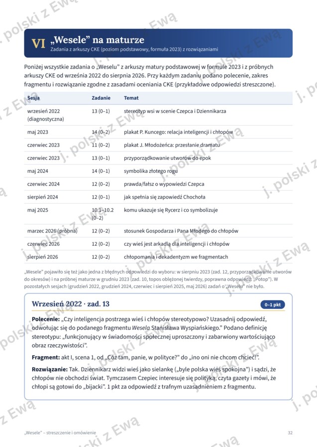 Wesele - kompletne kompendium wiedzy na maturę