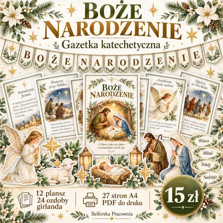 ⭐ BOŻE NARODZENIE — gazetka katechetyczna ⭐