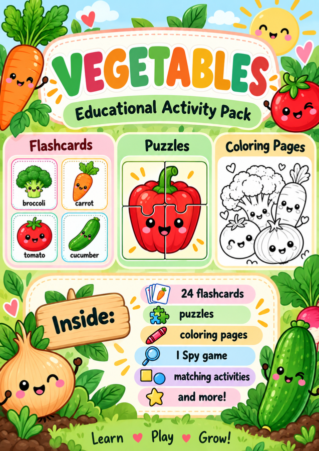 Fiszki język angieski - warzywa - vegetables
