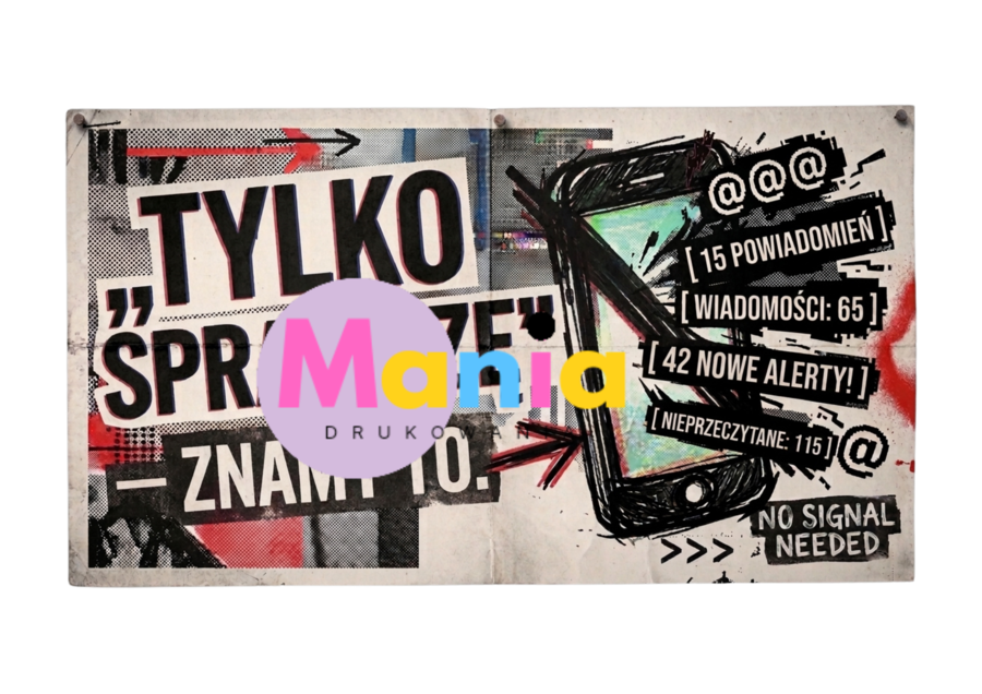 SZKOŁA BEZ TELEFONU –  plakaty PDF 9 wzorów w 2 formatach