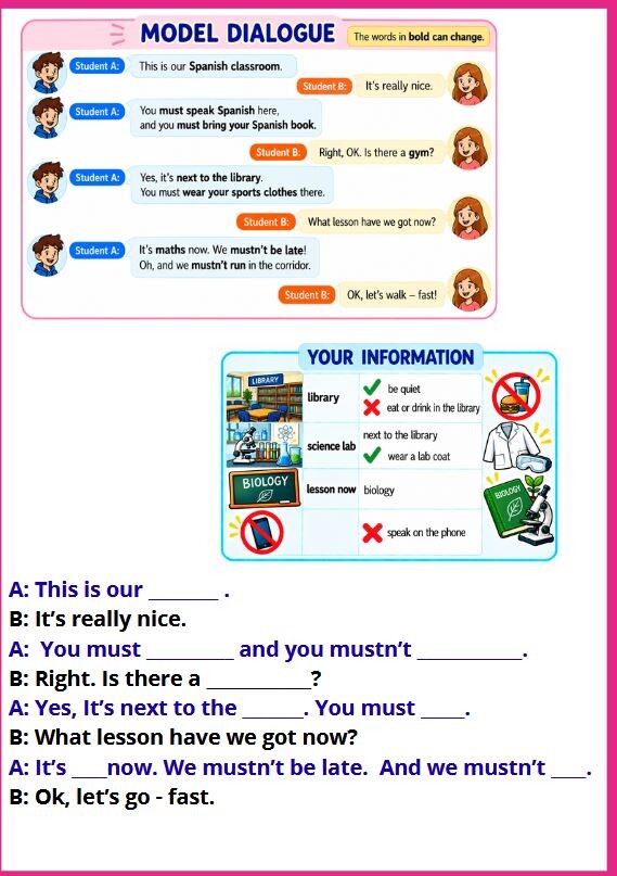 Together 5 unit 1 speaking